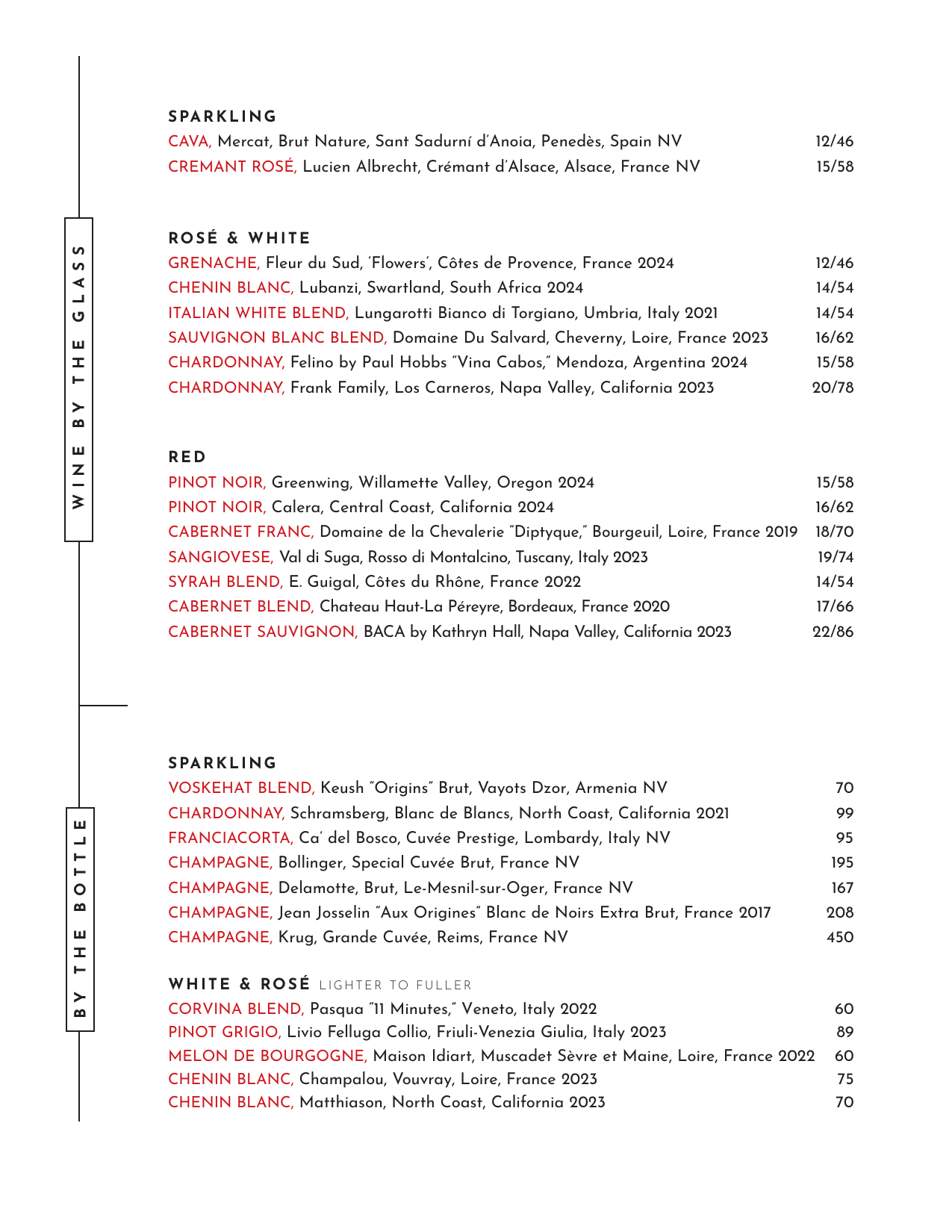 View our Drink list on the PDF below