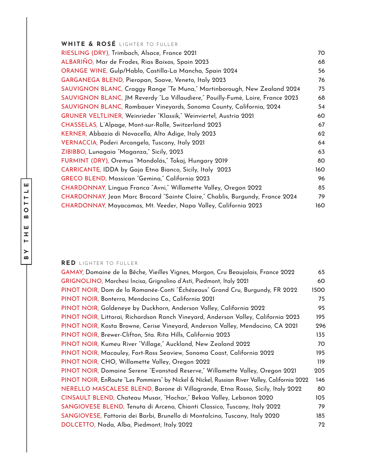 View our Drink list on the PDF below