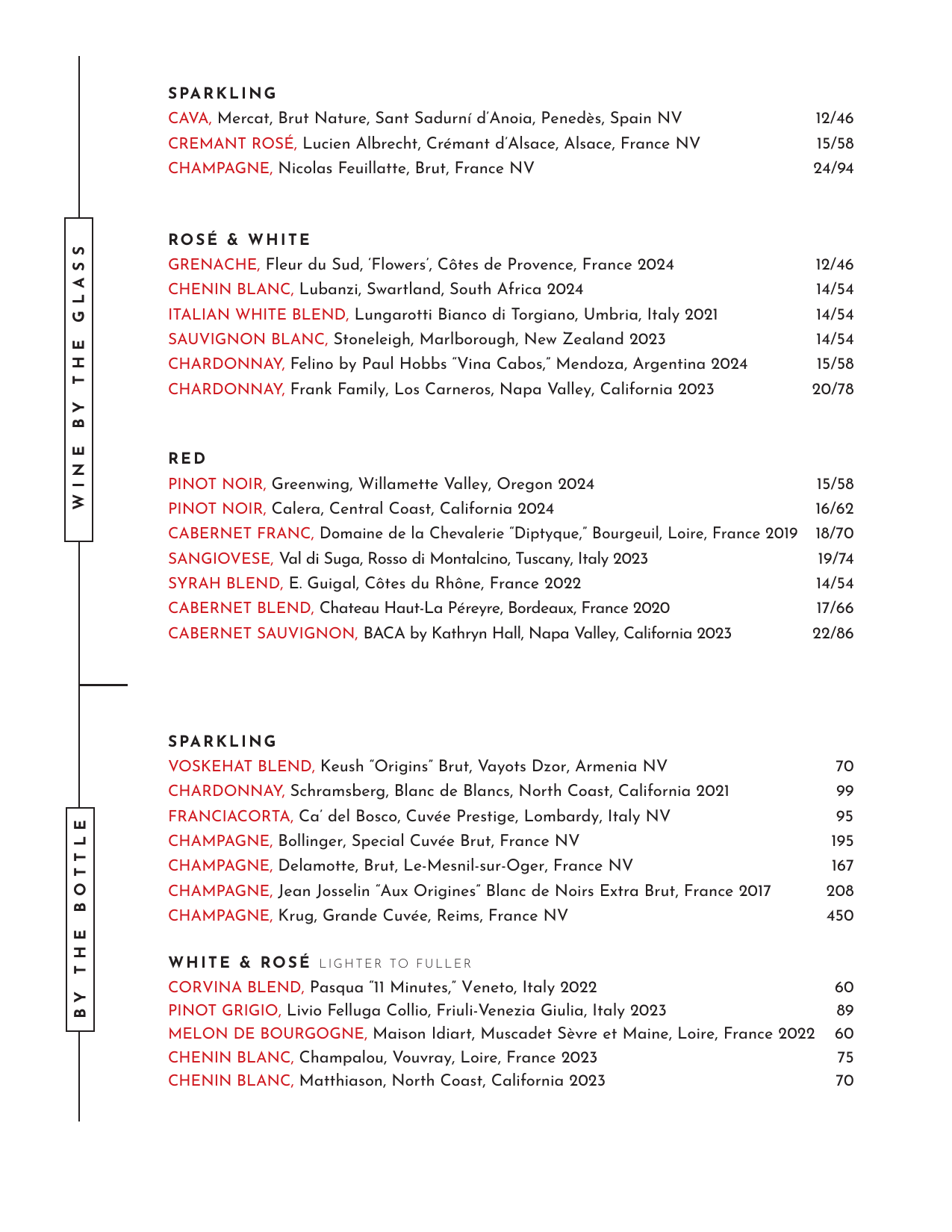 View our Drink list on the PDF below