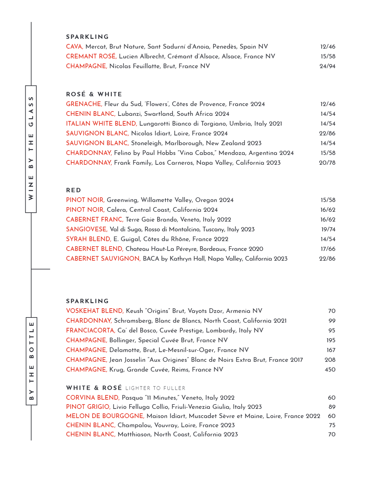 View our Drink list on the PDF below