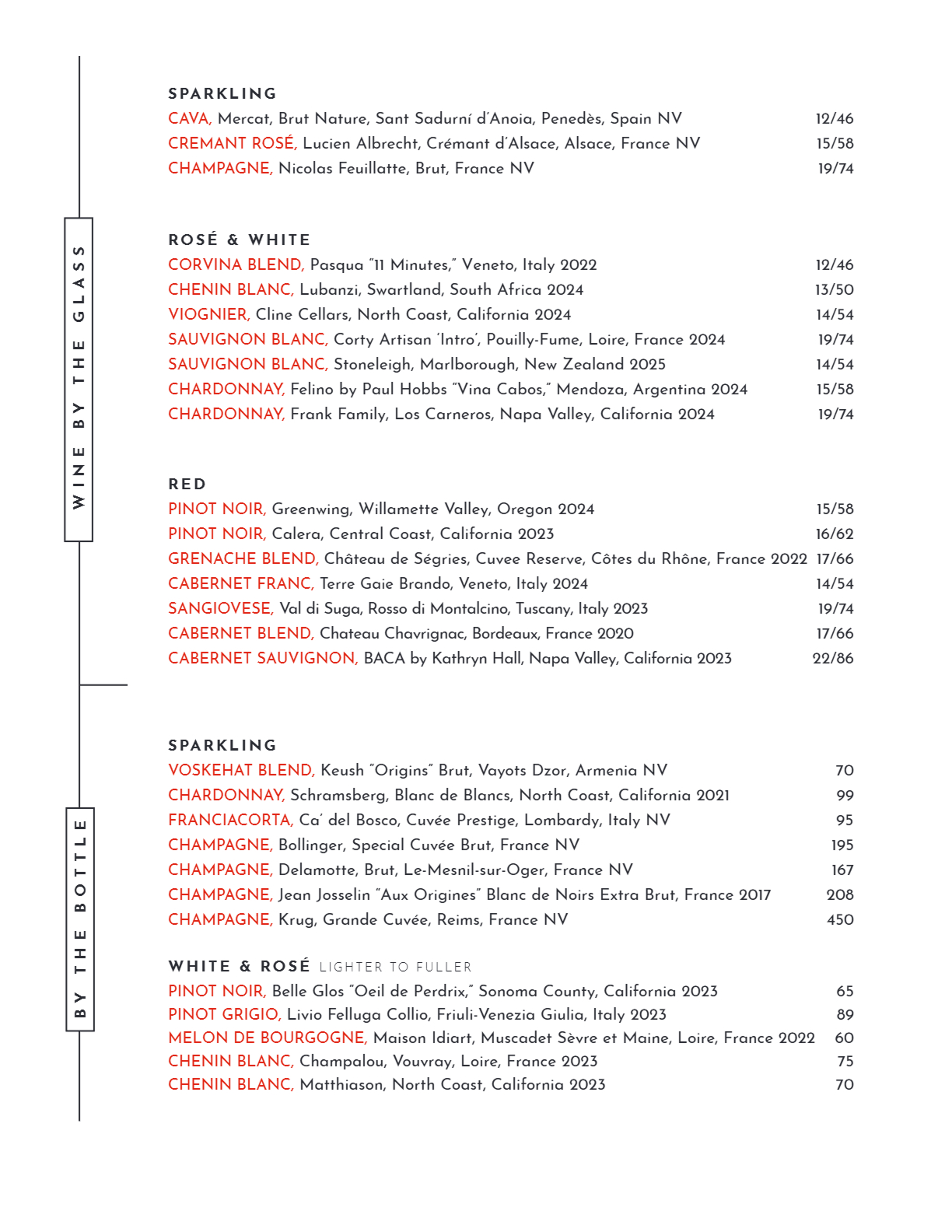 View our Drink list on the PDF below