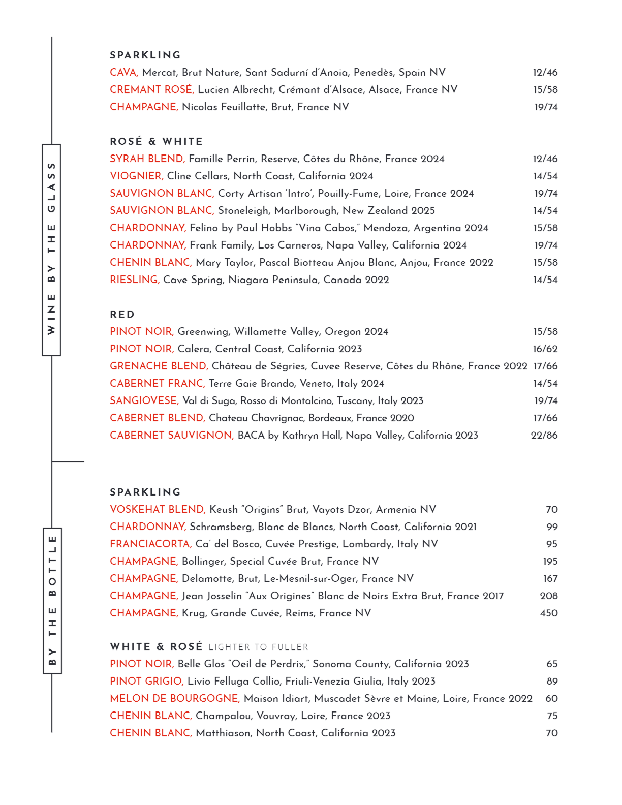View our Drink list on the PDF below