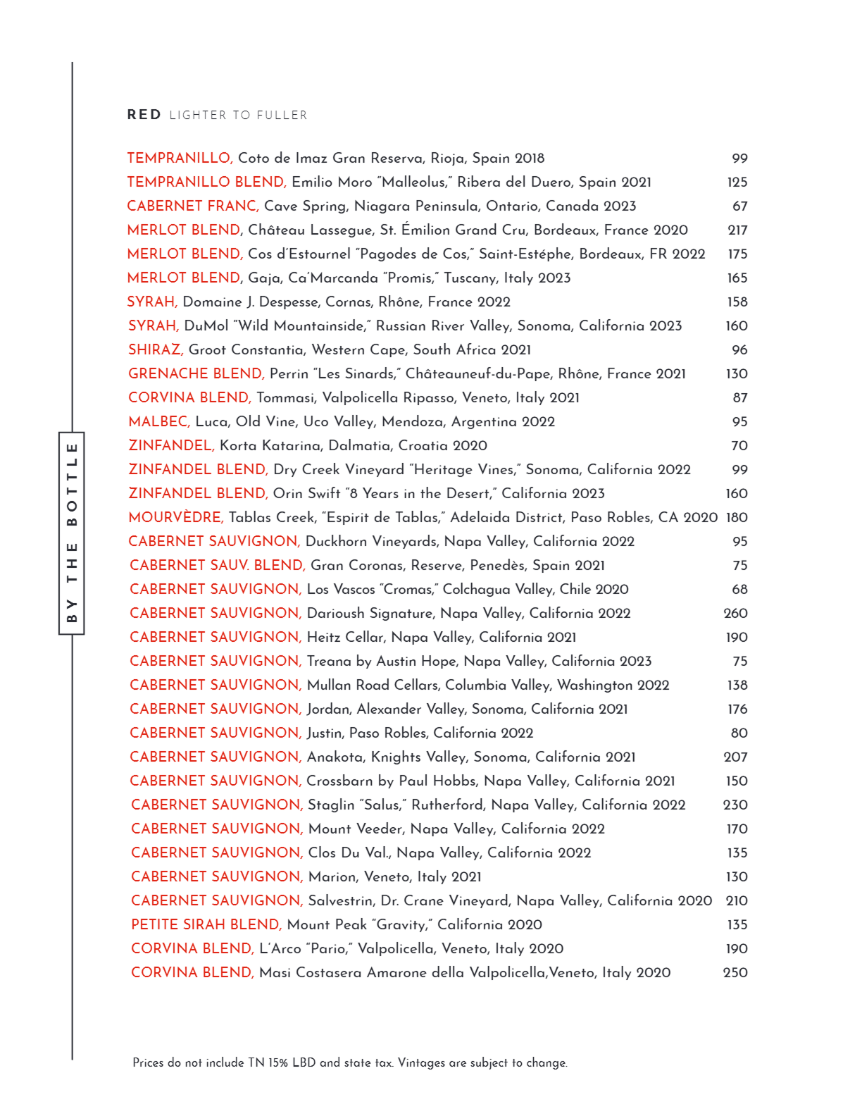 View our Drink list on the PDF below